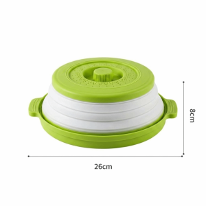 NIFINE Gấp lại Nắp đậy lò vi sóng chống bắn dầu mỡ Chống dầu Silicone Vỏ bọc giữ tươi  Chống nước bắn Nắp nồi Dụng Cụ Nhà Bếp