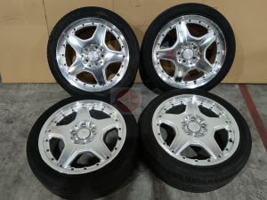 Manaray Rim  17x7Jx48 5Hx114.3  With Tire  1SET Used JDM  [PREFER WALK IN]
