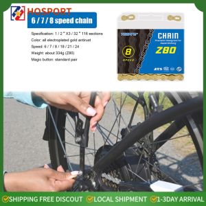 Durable Anti-Rust MTB Chains - Variable Speed Bike Chain Parts for Adventurous Cyclists