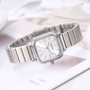 【In Stock 】Ins Style Ladies Watch Fashionable And Versatile Design Watch Korean Version Simple Temperament Student Steel Belt Quartz Watch Jam Tangan Wanita 女士手表