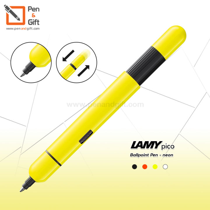 LAMY Pico Ballpoint Pen Neon Yellow Special Edition 2018 LAMY Pico Ballpoint Pen Neon Yellow Special Edition 2018