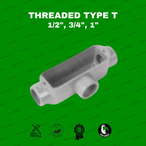 Metal Conduit Body T– Threaded Steel Type (1/2" 3/4" 1")