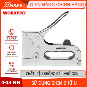 Kìm bấm ghim gỗ sử dụng ghim bấm chữ U kích thước 4-14mm Workpro - WP223004