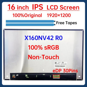 16 Inch Laptop LCD Screen X160NV42 R0 Display Matrix Panel Replacement 1920x1200 100% sRGB eDP 30 Pins Non-Touch P/N: M74471-ND1