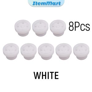 Removable Shirt Buttons Plastic Button DIY Quick Installation Buttons Black and White 8Pcs/Set ItemMart