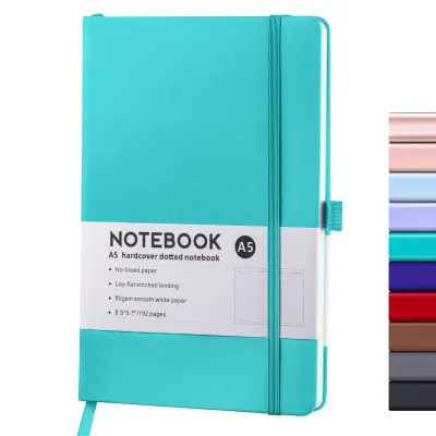 Notebook A5 Lined Journal Notebook Hardcover PU Leather Journal Classic Pen Loop Notebook For Travel College