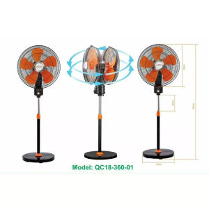 Quạt đôi quạt đứng 2 ĐẦU ASIA QC18-360 mát 360 độ kiểu dáng sang trọng thích hợp tiệc tùng hội trường rộng