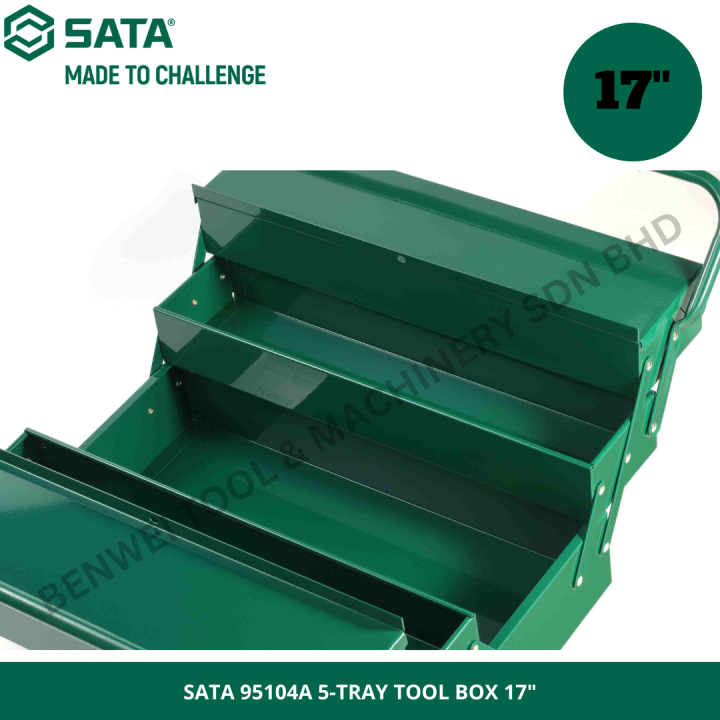 SATA%2095104A%205-TRAY%20TOOL%20BOX%2017"%20/%20METAL%20TOOL%20BOX%20430%20X%20200%20X%20200%20MM%20/%205%20TRAY%20CANTILEVER%20TOOL%20BOX%20-%20Image%205