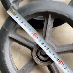 Bánh Xe 350 Gang Đúc Dầy Siêu tải tặng kèm 2 vòng bi 6205