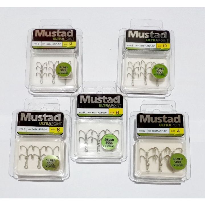 ☃MUSTAD Ultrapoint 36341ANP-DP Silver Soul Treble Hooks 2X | Lazada PH