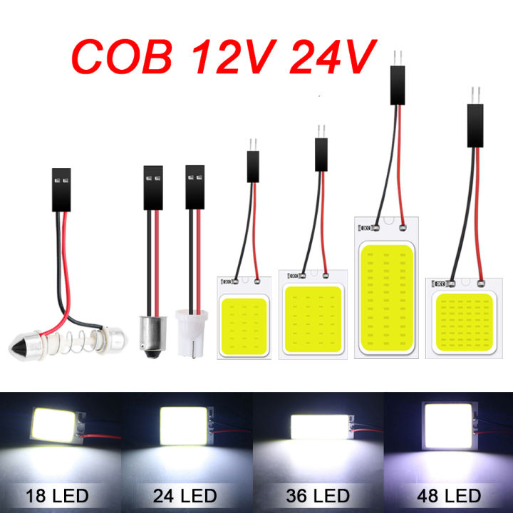 Lot De 10 Panneaux LED COB 36 SMD Blancs + 12 Adaptateurs - Pour Modélisme Et DIY - 9