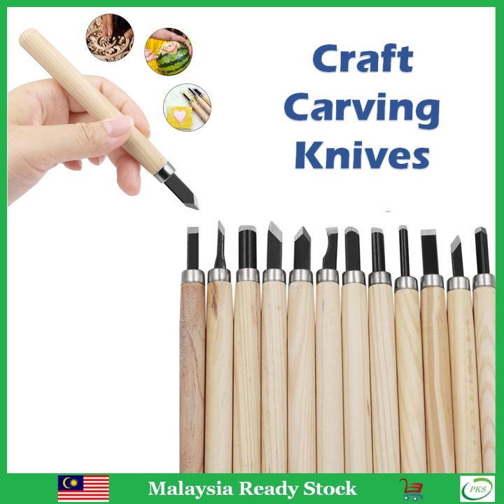 Carving Knives 4/6/12pcs Set Wood Craft Carving Knives Lazada