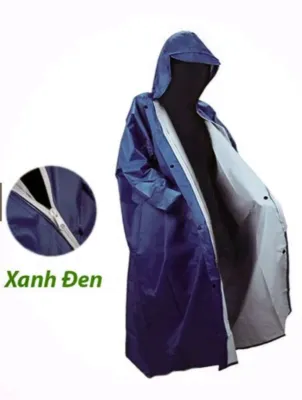 Áo Mưa Bít Dây Kéo Trước Vải Dù Da Cá Cao Cấp Siêu Bền Hàng Chất Lượng Cao Đường May Tỉ Mỉ Kéo Dán Chắc Chắn size1m2/1m4