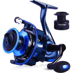 Gulungan Pancing Putar 13 + 1BB Reel Pancing Ultra-halus Bahan Aluminium untuk Memancing Di Laut 13BB Logam Spul Carp Fishing Reel Memancing
