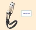 Cáp sạc nhanh đa năng Lightning và Micro USB  2.0A Max cho iPhone iPad  Samsung Huawei Xiaomi dài 23cm. 