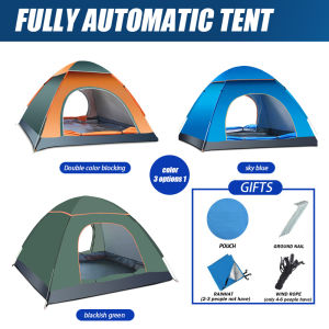 2/4/6 person waterproof outdoor dome camping tent automatic quick opening hiking tent for camping