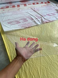 ( Khổ cao 1m22 x dài 1m   dày 8 zem) Tấm tôn nhựa lấy sáng phẳng poly màu TRONG - XANH  GIÁ TỐT.