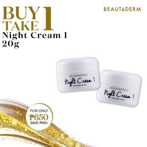 Beautederm Night Cream 1 20g Promo Buy 1 Take 1 Acne Mark Remover & Whitening Face Cream Beauty Glow