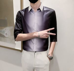 Sơ mi nam Áo sơ mi nam phối màu cực chất siêu mát mềm mịn phong cách trẻ trung năng động H61