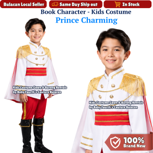 Book Character Movie Anime Prince Charming Costume for Kids for Cosplay Story Book Halloween Birthday