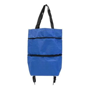 Foldable Tote Bag Tugboat Cart Multi-Functional Shopping Cart Hand-Pulled Grocery Cart Collapse The Shopping Cart
