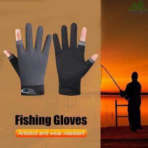 2025 New 【Chunkbass】 1 Pair Sport Gloves 2 Cut Fingers Sport Cycling Mitten Men Women Breathable Anti-slip Antiskid Fishing Wear for Pesca Fitness