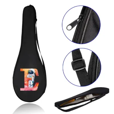 Badminton Racket Bag Portable Storage Badminton Bat Organizer Cover Astronaut Series Rackets Protective Pouch