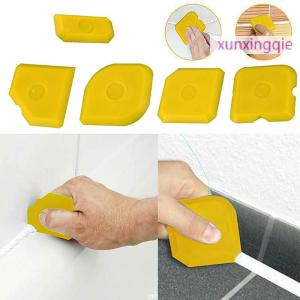 xunxingqie 5PCS Scraper Tool Kit Grouting Set Smoothing Trowel Grout Remover Silicone Joint Filler Smoothing Spatula For Sealant Cleaning