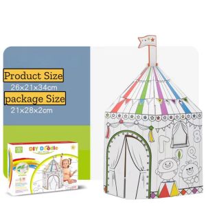 SG Seller| Kids 3D DIY Doodle Playhouse Drawing& Painting Playhouse Toys Craft Activity For Kids