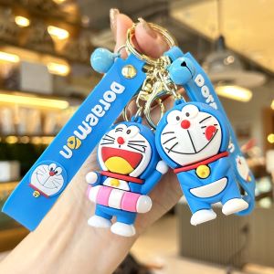 Doraemon Keychain Cute Doll Pendant Anime Figures Robot Cat Kawaii Fashion Keychain Bag Keyring Pendant Birthday Gifts