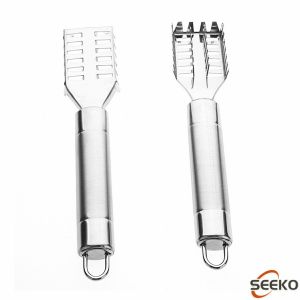 Seeko  Fish Scale Remover Stainless Steel Scaler Planer Cover Creative Kitchen Tools