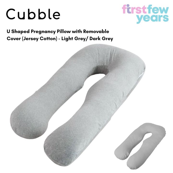 Cubble Pregnancy Pillow U Shaped with Removable Cover Jersey