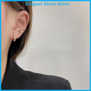 [K&P Elegant]👗👗 1 Set New Fashion Metal Circle Drop Small Earrings For Women Trend Pendant Earrings Set Jewelry Gifts