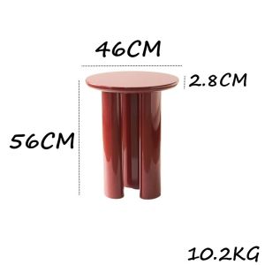 Sacesr Solid Wood Side Table Anti-collision High Load-bearing Round Coffee Tables Nordic Luxury Modern Stable Living Room Furniture 9Y3K6