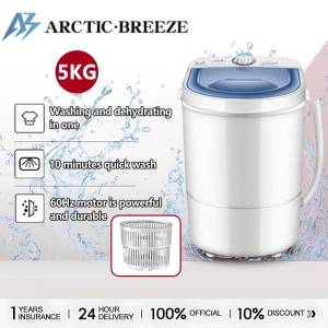 ArcticBreeze 9KG Automatic Washing Machine Baby Special Mini Dehydration Free Drying Rack Dryer Silent Washing High Temperature Sterilization Compact