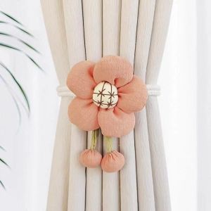 ADDO Adjustable Flower Shape Curtain Tieback Cartoon Elastic Band Curtain Rope Fashion Curtain Buckle Kids Room Home Decor