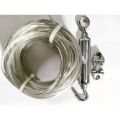 Bộ dây cáp phơi quần áo cáp thép 5mm - Tặng 4 khóa cáp và 2 tăng đơ - Công cụ tiện ích. 