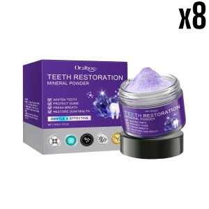 Purple Mineral Tooth Whitening Powder Gentle Cleaning and Protection of Teeth Powder Enhance Oral Care