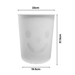 Angola Tempat Sampah Bulat E100 Trash Bin / Tong Sampah Plastik Minimalis Ruang Tamu/Dapur/Toilet