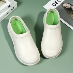 Black Non Slip Shoes Chef Shoes For Men Women Non-Slip&Oil-Proof Work Shoes Thick soled shoes flat shoes Slip On Shoes