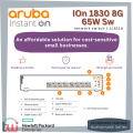 ARUBA Instant On Network Switch ION 1830 8G 4p Class4 PoE 65W Sw Fan-less Cloud-based Management Mobile App (JL811A). 