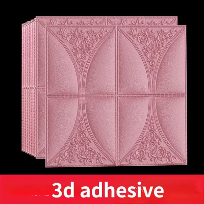 สติ๊กเกอร์ติดผนังสามมิติ 3D วอลเปเปอร์กันน้ำโฟม PE แบบหนาและมีกาวในตัว สติ๊กเกอร์ตกแต่งสำหรับห้องนั่งเล่น ห้องนอน และเพดาน สติ๊กเกอร์ติดผนังที่เป็นมิตรต่อสิ่งแวดล้อมและไม่มีกลิ่น