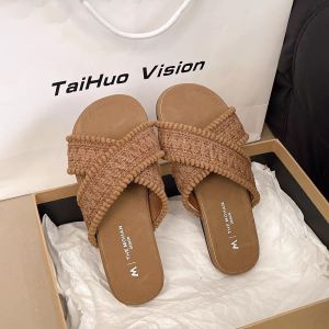 [Free Shipping] 2026 Beach Sandals For Summer Beach Wear New Niche WomenS Slippers For Vacation In Bohemian Style