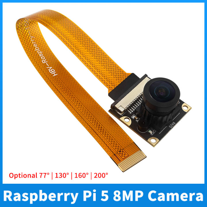 Raspberry Pi 5 8MP Camera IMX219 Sensor Chip CSI Interface 77° 130° 160 ...