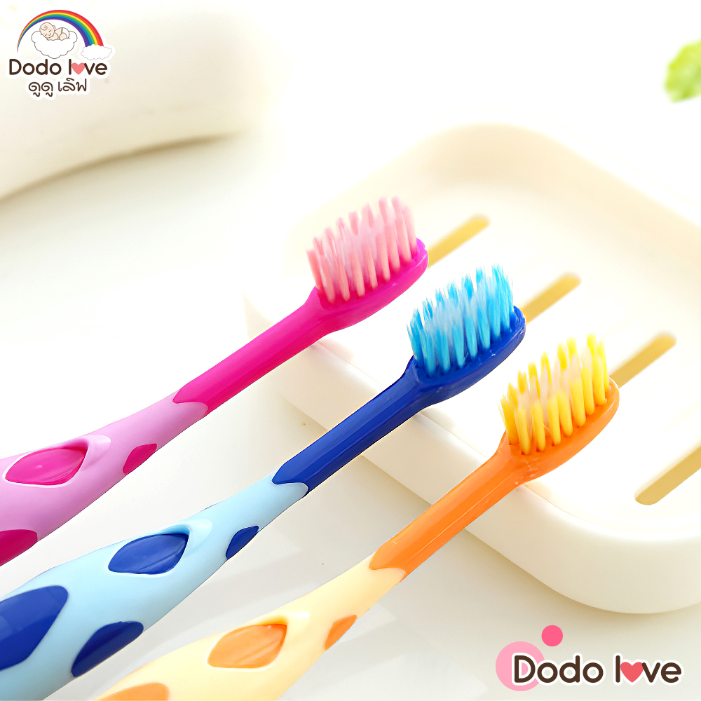แปรงสีฟันและยาสีฟัน แปรงสีฟันเด็ก ลายราฟ สำหรับสำหรับเด็ก 2-5 ปี แปรงสีฟัน ขนนุ่ม