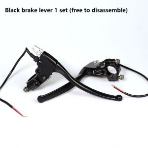 ADREE 1pair/1pc Đã được cải tiến và làm dày hơn Cần phanh xe máy Hợp nhôm Đen/Bạc Tay phanh xe đạp điện Chất lượng cao Phanh tay trái phải Dành cho xe máy điện