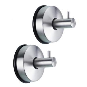 2 cái chống nước bằng thép không gỉ móc cho vòi hoa sen và nhà bếp núm hút chân không móc tái sử dụng móc treo tường cho quần áo