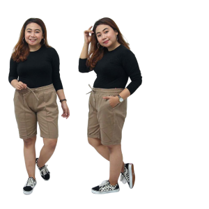 Celana pendek jumbo karet full / baggy pant jumbo / celana pendek model big size / celana pendek jumbo wanita / celana kasual jumbo pendek / celana jumbo pendek kasual / celana santai jumbo wanita