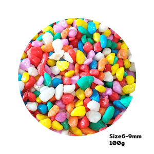 Reviln หินใส่ตู้ปลา หินประดับ ตกแต่งสวน 100g / ต่อแพ็ค Colorful Stones