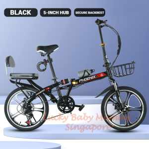 Phoenix 20 Inch Foldable Bicycle Outdoor Bike Casual Variable Speed Folding Bike Shock Absorption/Fireheart Warrior